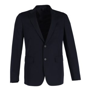 Ermenegildo Zegna Einreihiger Blazer aus marineblauer Wolle 7748768071740