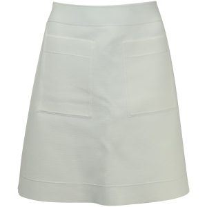 Sandro Paris Elanna Ponte Minirock aus weißer Viskose 7748767645756