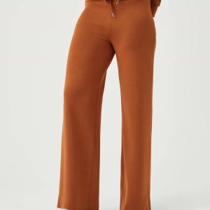 Damen Luftnotwendigkeit breite Beinhose in Butterscotch