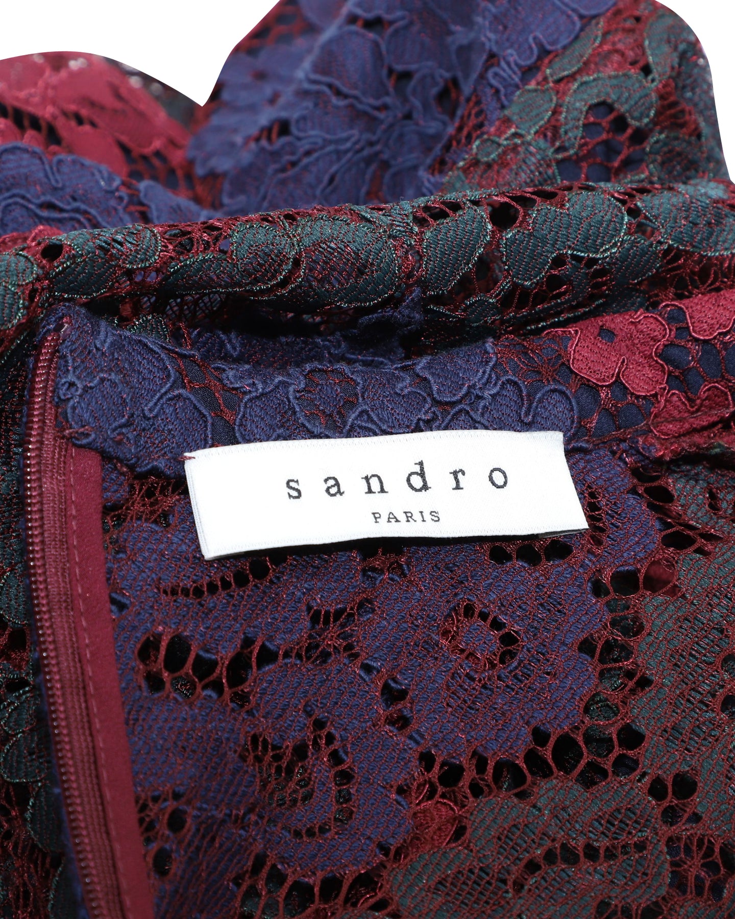 Sandro Paris Rodney Spitze Kleid aus mehrfarbigem Polyamid