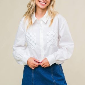raffinierte Brise-Taste-up Top