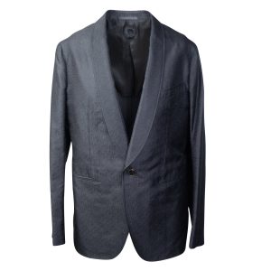 Schwarzer Single Breasted Blazer aus Seide