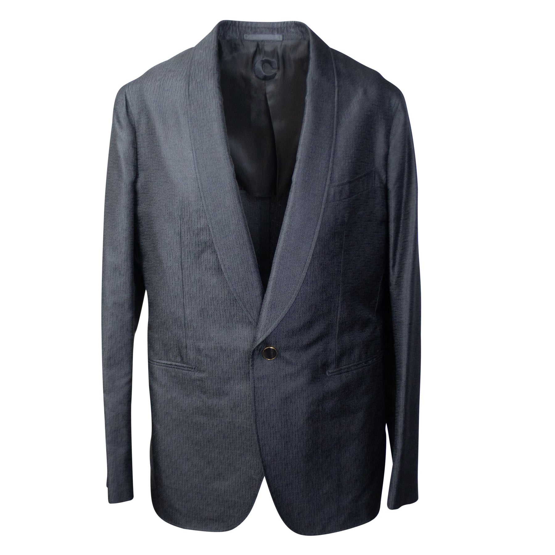 Schwarzer Single Breasted Blazer aus Seide
