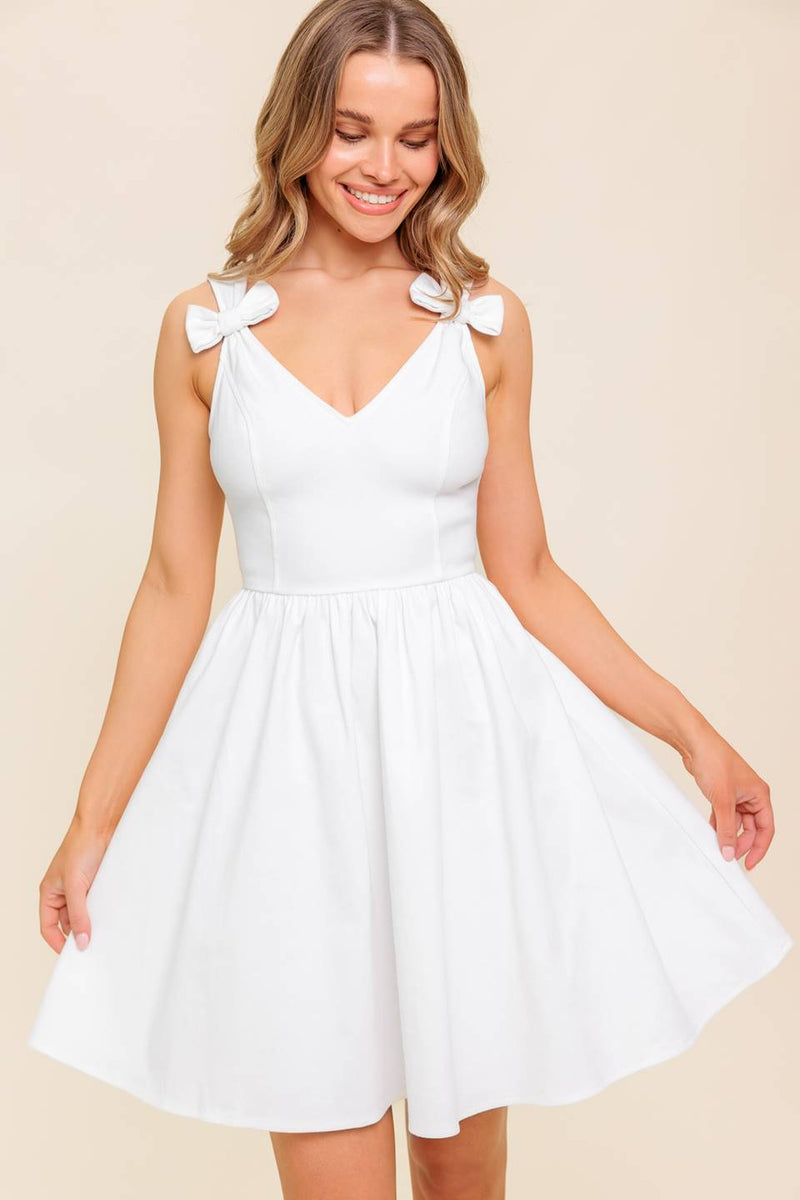 LOVABLE SPIRIT Weiß Denim gewebt MINI Kleid