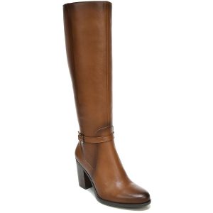 Kalina Leder-Kniestiefel mit weitem Schaft