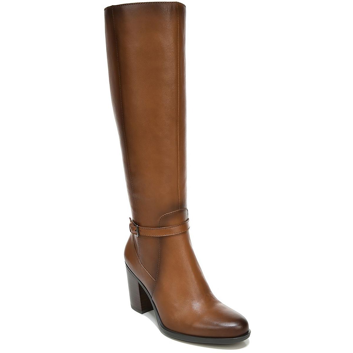 Kalina Leder-Kniestiefel mit weitem Schaft