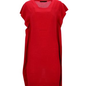Balenciaga Strick Minikleid aus roter Wolle 7748780490812