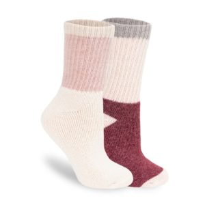 Zitrone Damen 2 Packung gerippte Pullover Top Quarter Crew Socken