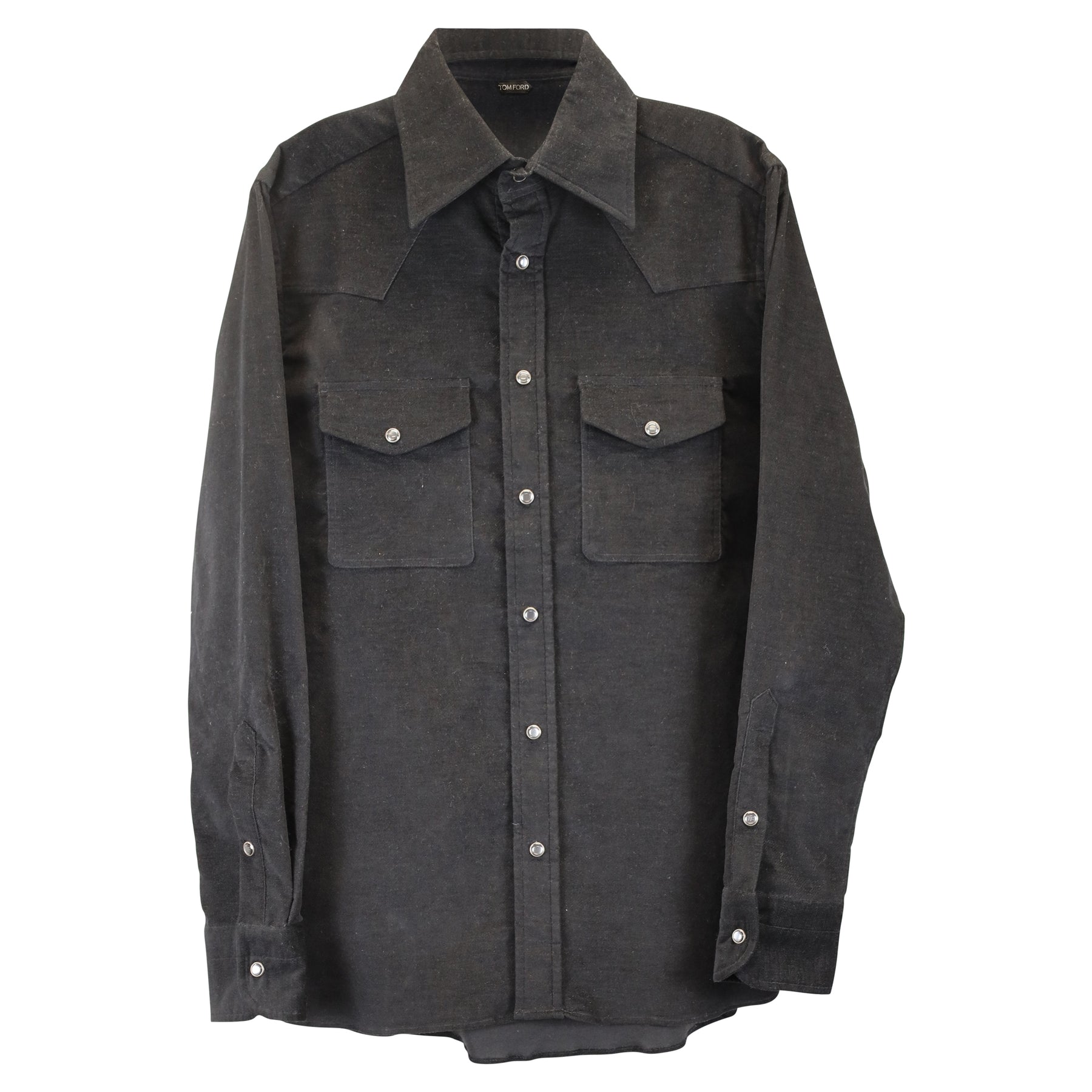 Tom Ford T-Shirt aus Baumwolle in Anthrazit