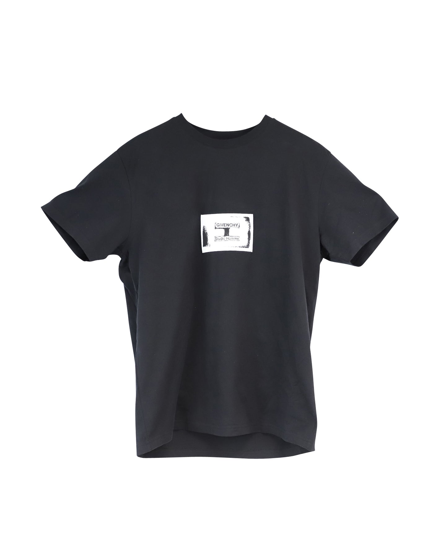 Givenchy Bedrucktes Logo-T-Shirt aus schwarzem Baumwolljersey