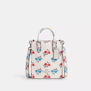 Coach Outlet North South Mini Tote mit Blumendruck