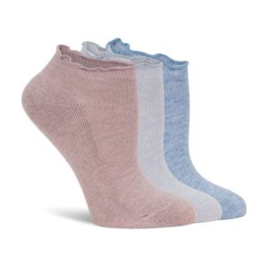 Zitrone Damen 3er Packung 1/2 Terry Wolke Salat Rand Low Cut Socke