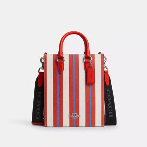 Coach Outlet Dylan Tote Tasche mit Streifendruck
