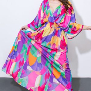 LET HER SHINE Kleid aus gewebtem Maxi