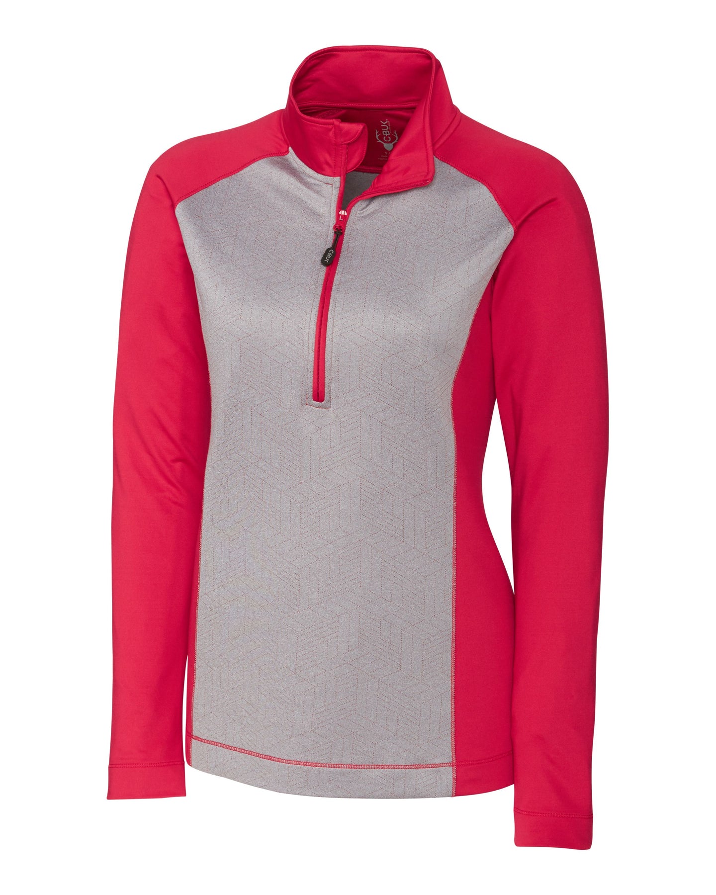 CBUK Damen All-Star bedruckte Jacke mit halbem Reißverschluss