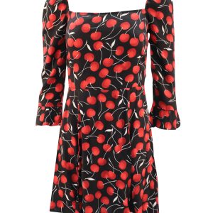 Reformation Julien Kleid in schwarzer Viskose 7748757618748