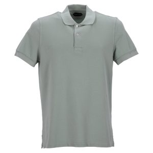 Tom Ford Poloshirt aus grüner Baumwolle 7748757717052