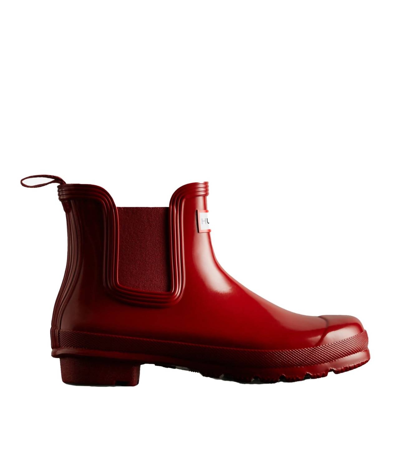 Damen Original Gloss Chelsea Stiefel in Military Rot
