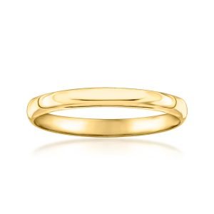 RS rein von ross-simons 14kt gelb gold polierter Ring