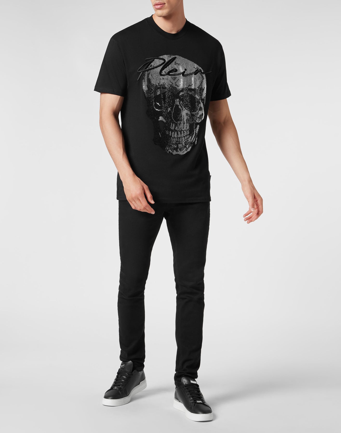 T-Shirt mit Rundhalsausschnitt SS Kristallschädel
