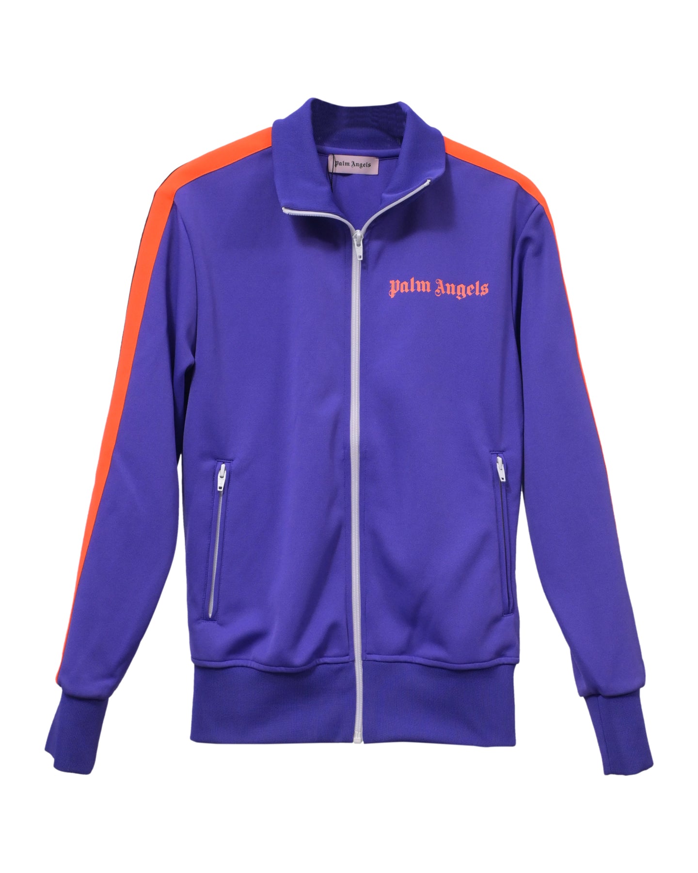 Palm Angels Jacke aus Baumwolle mit Reißverschluss in Lila