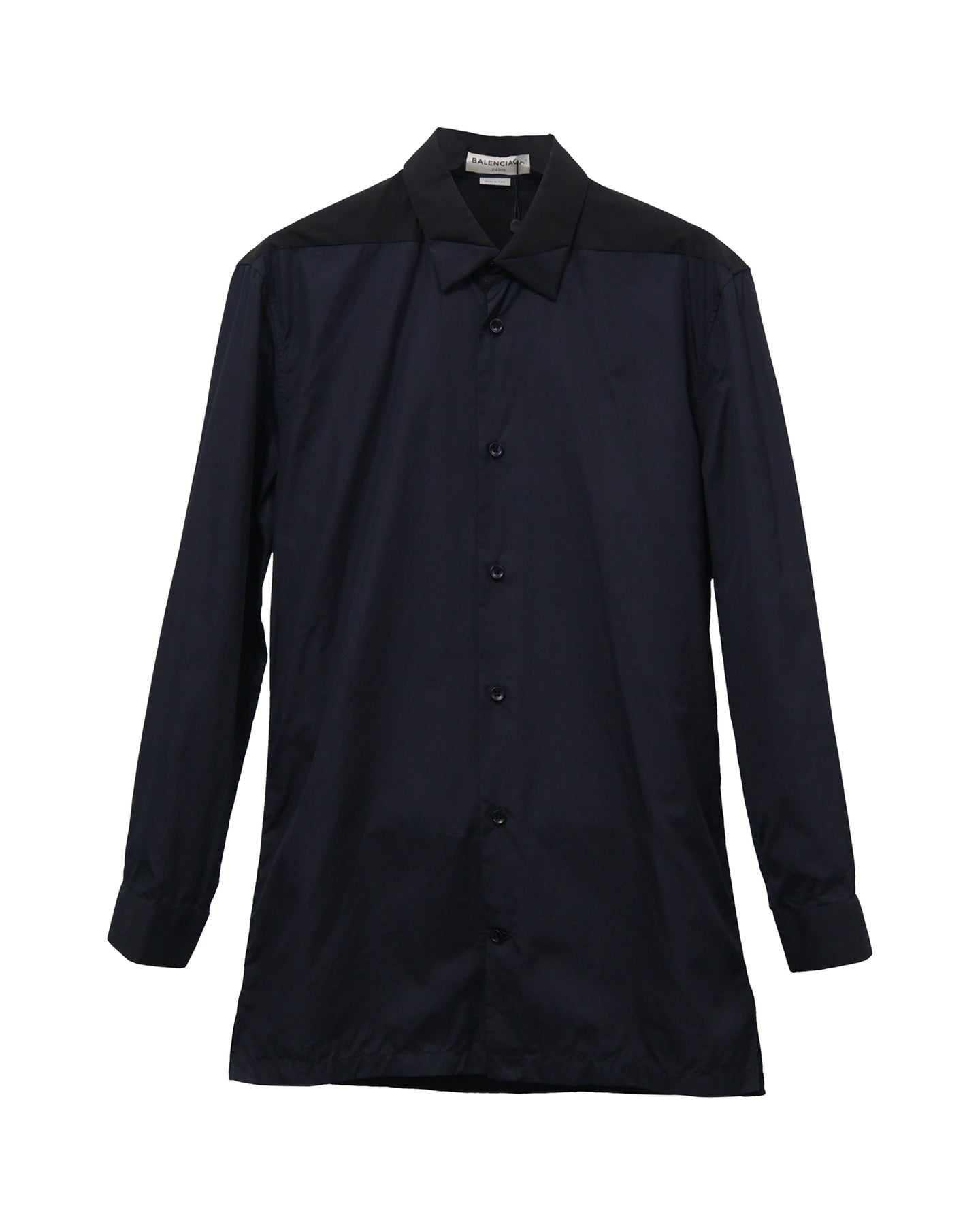 Balenciaga Hemd aus marineblauer Baumwolle