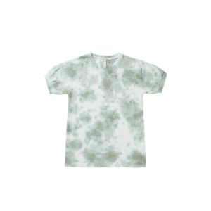 Mädchen – Trikot Hemd Kleid in Aqua Krawatte-Dye