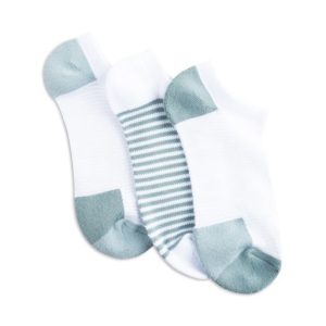 Zitrone Damen 3er Packung Runner Puder gerippt No Show Socken