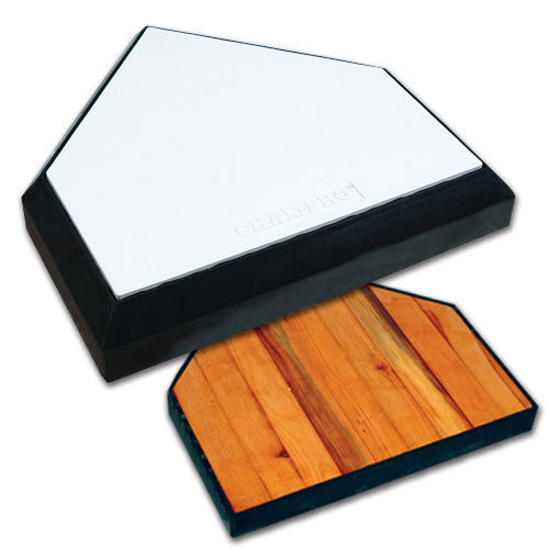 Champro In-Boden Home Plate mit Massivholzboden