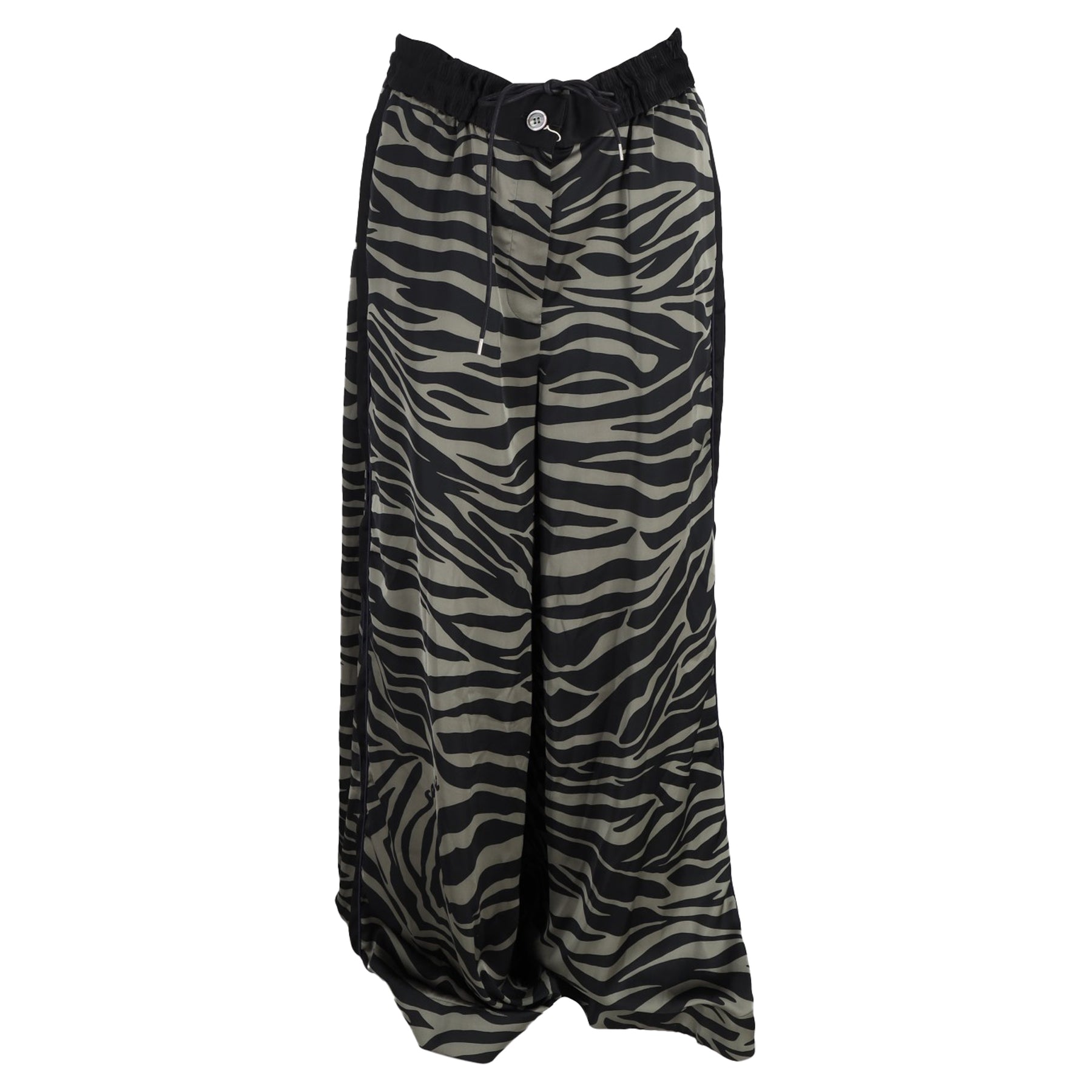 Sacai gemusterte Hose mit breitem Bein in Tiermuster Polyester