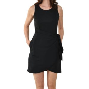 Cabo Wrap Kleid in schwarz
