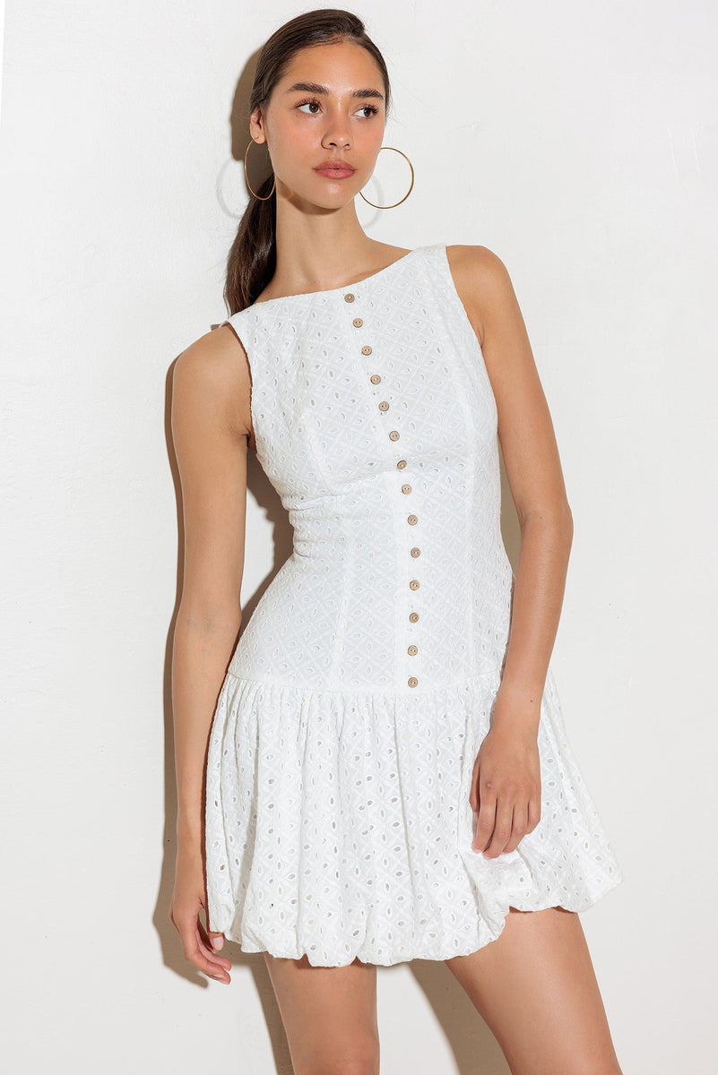 AUF DEN ERSTEN BLICK gewebt MINI Kleid