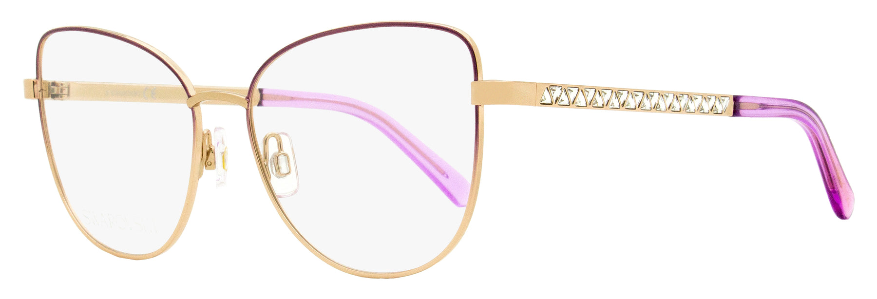 Swarovski Damen Butterfly Brillen SK5451 083 Gold/Violet 55mm