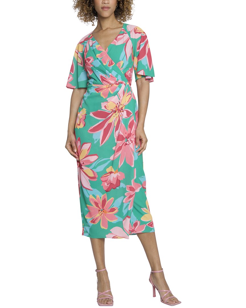Maggy London Freesia mit Blumenmuster Midikleid