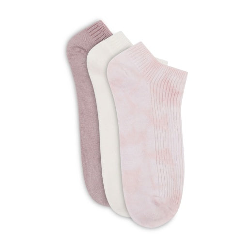 Zitrone Damen 3 Packung Non Terry Pflanze gefärbt Low Cut Socken