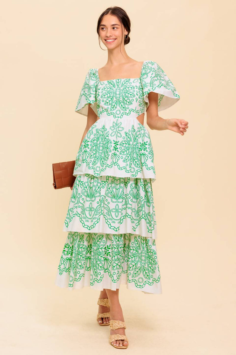 SIE IST EINE VISION gewebt MIDI Kleid
