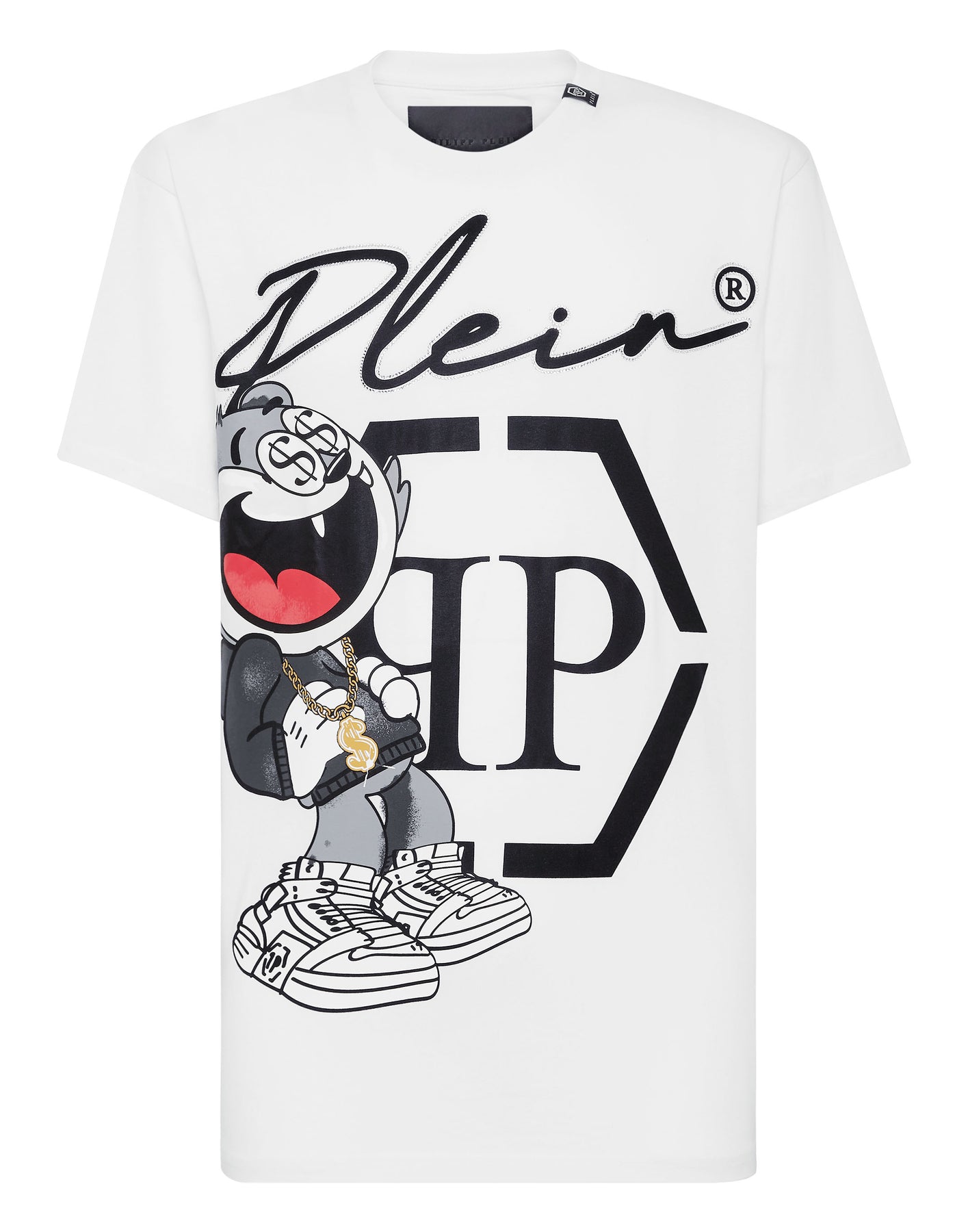 T-Shirt Rundhals SS Steine Geld