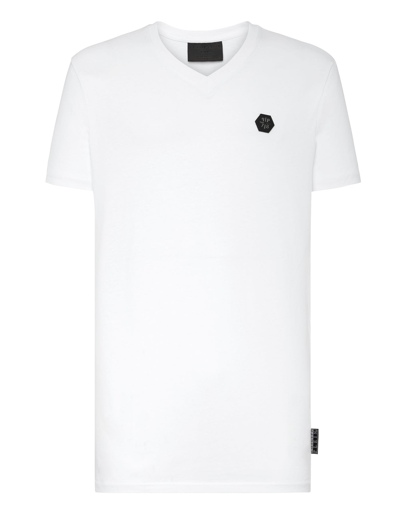 T-Shirt mit V-Ausschnitt SS Allover Totenkopf