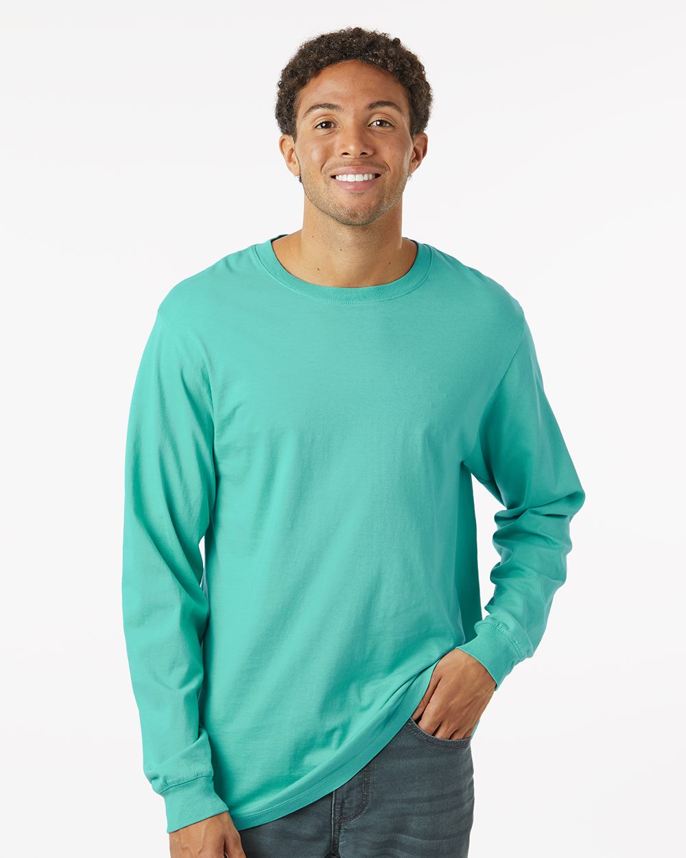 SoftShirts Herren Klassisches Langarm T-Shirt