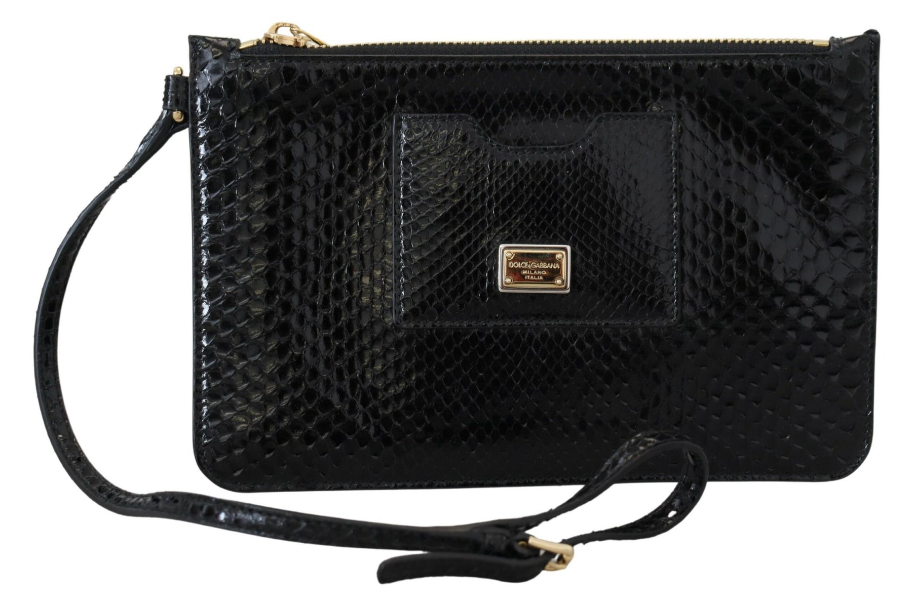 Dolce & Gabbana Leder Ayers Clutch Geldbörse Handgelenktasche Damen Geldbörse