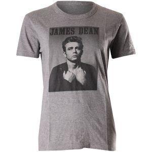 Dolce & Gabbana James Dean Kurzarm T-Shirt aus grauer Baumwolle 7748775379004