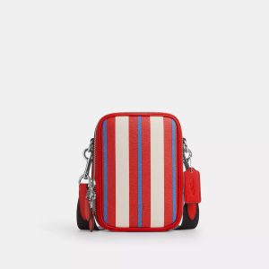 Coach Auslaufstanton Crossbody mit Streifendruck