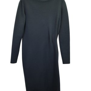 Lanvin Jersey Kleid mit Stift Detail in grün Wolle 7748759519292
