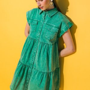 NO DULL MOMENTS Denim Minikleid