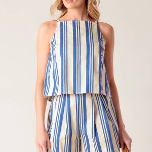 AROUND THE WORLD gewebte Top und kurze Set