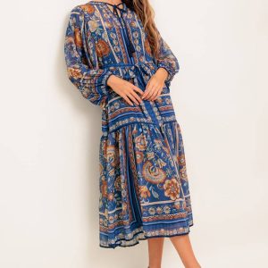 BOHEMIAN TAPESTRY Gewebtes Midikleid
