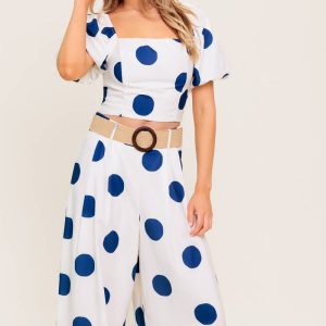 Kokosnuss Kuss Marine Top und Hose Set