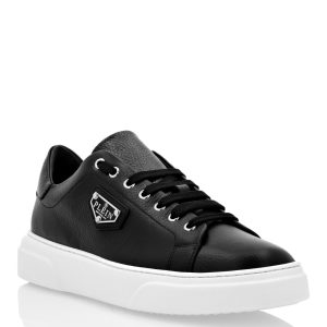 Leder lo-top Sneakers ikonischen Plein