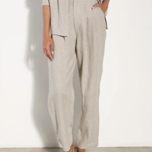 Tapered Pleated Hi Taillenhose im Nebel