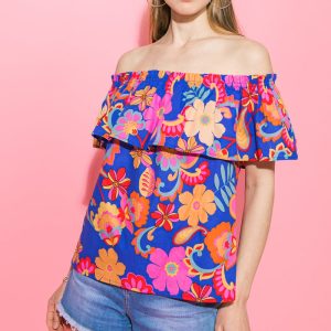 glauben an Schicksal Poplin top